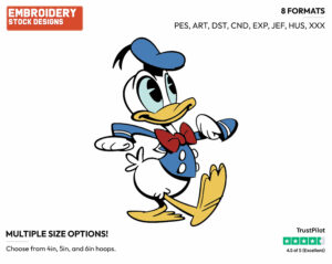 Donald Duck - Mickey Mouse - Classic TV - TV Shows - Disney Embroidery Design in 3 sizes & 8 formats