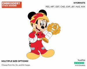 Mickey Mouse - Mickey and the Roadster Racers - TV Shows - Disney Embroidery Design in 3 sizes & 8 formats