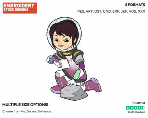 Loretta - Miles from Tomorrowland - TV Shows - Disney Embroidery Design in 3 sizes & 8 formats