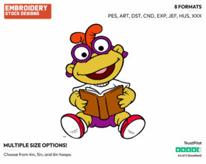 Baby Scooter - Muppet Babies - Classic - TV Shows - Disney Embroidery Design in 3 sizes & 8 formats