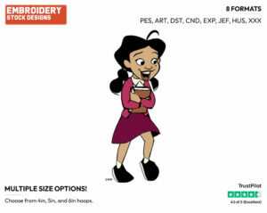 Penny - The Proud Family - TV Shows - Disney Embroidery Design in 3 sizes & 8 formats