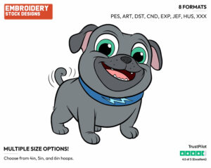 Bingo - Puppy Dog Pals - TV Shows - Disney Embroidery Design in 3 sizes & 8 formats