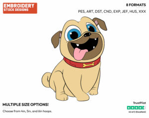 Rolly - Puppy Dog Pals - TV Shows - Disney Embroidery Design in 3 sizes & 8 formats