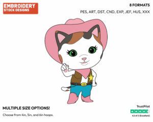 Sheriff Callie - Sheriff Callie's Wild West - TV Shows - Disney Embroidery Design in 3 sizes & 8 formats