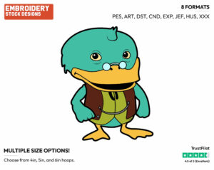 Doc Quackers - Sheriff Callie's Wild West - TV Shows - Disney Embroidery Design in 3 sizes & 8 formats