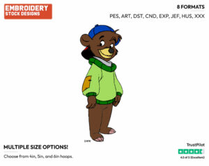 Kit Cloudkicker - Talespin - TV Shows - Disney Embroidery Design in 3 sizes & 8 formats