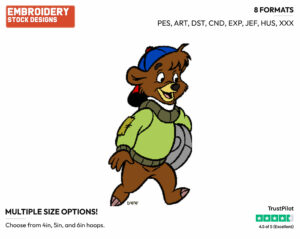 Kit Cloudkicker - Talespin - TV Shows - Disney Embroidery Design in 3 sizes & 8 formats