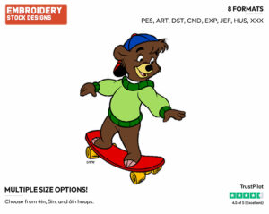 Kit Cloudkicker - Talespin - TV Shows - Disney Embroidery Design in 3 sizes & 8 formats