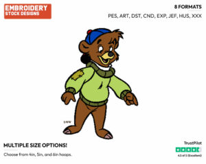 Kit Cloudkicker - Talespin - TV Shows - Disney Embroidery Design in 3 sizes & 8 formats