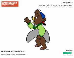 Kit Cloudkicker - Talespin - TV Shows - Disney Embroidery Design in 3 sizes & 8 formats