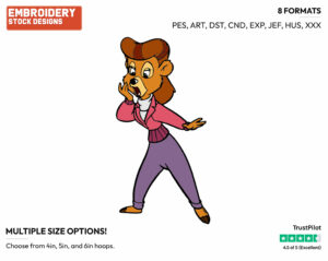 Rebecca Cunningham - Talespin - TV Shows - Disney Embroidery Design in 3 sizes & 8 formats