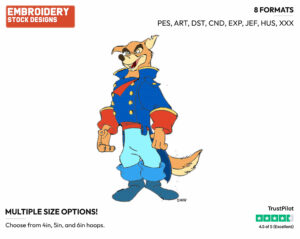 Don Karnage - Talespin - TV Shows - Disney Embroidery Design in 3 sizes & 8 formats