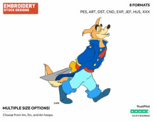 Don Karnage - Talespin - TV Shows - Disney Embroidery Design in 3 sizes & 8 formats