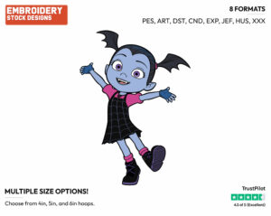 Vampirina - Vampirina - TV Shows - Disney Embroidery Design in 3 sizes & 8 formats