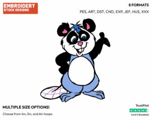 Pandeaver - The Wuzzles - TV Shows - Disney Embroidery Design in 3 sizes & 8 formats