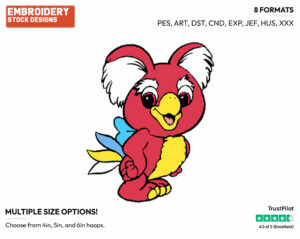 Koalakeet - The Wuzzles - TV Shows - Disney Embroidery Design in 3 sizes & 8 formats
