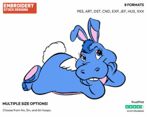 Hoppopotamus - The Wuzzles - TV Shows - Disney Embroidery Design in 3 sizes & 8 formats