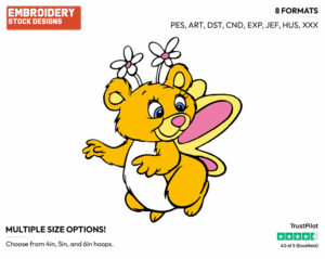 Butterbear - The Wuzzles - TV Shows - Disney Embroidery Design in 3 sizes & 8 formats