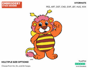 Bumblelion - The Wuzzles - TV Shows - Disney Embroidery Design in 3 sizes & 8 formats