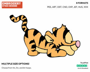 Baby Tigger - Baby Pooh - Winnie the Pooh - Disney Embroidery Design in 3 sizes & 8 formats