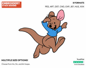 Roo - Kanga and Roo - Winnie the Pooh - Disney Embroidery Design in 3 sizes & 8 formats