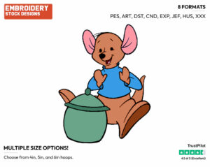 Roo, Honey Pot - Kanga and Roo - Winnie the Pooh - Disney Embroidery Design in 3 sizes & 8 formats