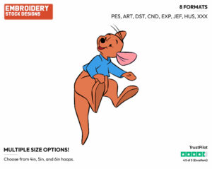 Roo Bouncing - Kanga and Roo - Winnie the Pooh - Disney Embroidery Design in 3 sizes & 8 formats
