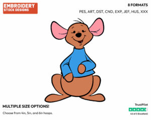 Roo - Kanga and Roo - Winnie the Pooh - Disney Embroidery Design in 3 sizes & 8 formats