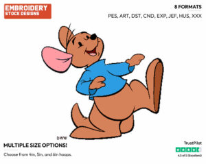 Roo - Kanga and Roo - Winnie the Pooh - Disney Embroidery Design in 3 sizes & 8 formats