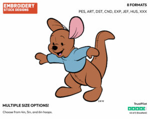Roo - Kanga and Roo - Winnie the Pooh - Disney Embroidery Design in 3 sizes & 8 formats