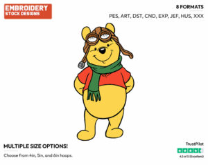 Winnie The Pooh - Lumpy the Heffalump - Winnie the Pooh - Disney Embroidery Design in 3 sizes & 8 formats