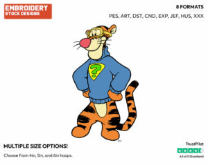 Tigger - My Friends Tigger & Pooh - Winnie the Pooh - Disney Embroidery Design in 3 sizes & 8 formats