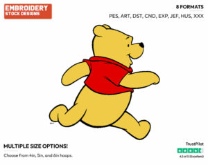Winnie The Pooh - My Friends Tigger & Pooh - Winnie the Pooh - Disney Embroidery Design in 3 sizes & 8 formats