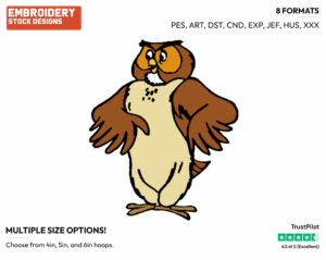 Owl - Owl - Winnie the Pooh - Disney Embroidery Design in 3 sizes & 8 formats