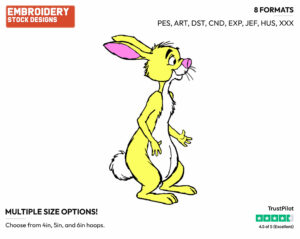 Rabbit - Rabbit - Winnie the Pooh - Disney Embroidery Design in 3 sizes & 8 formats