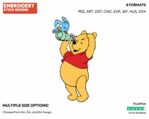 Winnie The Pooh Bird-Watching - Winnie the Pooh - Winnie the Pooh - Disney Embroidery Design in 3 sizes & 8 formats