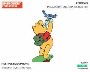 Bird Watching - Winnie the Pooh - Winnie the Pooh - Disney Embroidery Design in 3 sizes & 8 formats