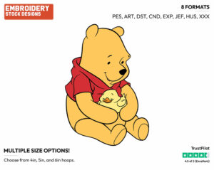 Winnie The Pooh, Duckling - Winnie the Pooh - Winnie the Pooh - Disney Embroidery Design in 3 sizes & 8 formats