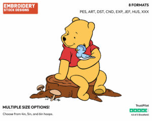 Winnie The Pooh, Bird - Winnie the Pooh - Winnie the Pooh - Disney Embroidery Design in 3 sizes & 8 formats