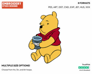 Possessive Winnie - Winnie the Pooh - Winnie the Pooh - Disney Embroidery Design in 3 sizes & 8 formats