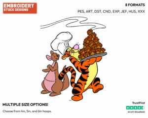 Tigger, Kanga - Winnie the Pooh and Friends - Winnie the Pooh & Friends - Disney Embroidery Design in 3 sizes & 8 formats