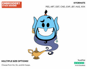 Genie - Disney Emojis - Miscellaneous Designs - Disney Embroidery Design in 3 sizes & 8 formats