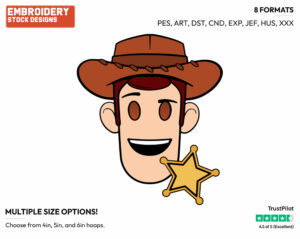 Woody - Disney Emojis - Miscellaneous Designs - Disney Embroidery Design in 3 sizes & 8 formats