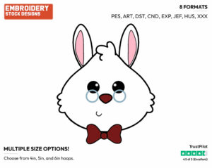 White Rabbit - Disney Emojis - Miscellaneous Designs - Disney Embroidery Design in 3 sizes & 8 formats