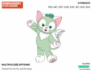 Gelatoni - Duffy and Friends - Miscellaneous Designs - Disney Embroidery Design in 3 sizes & 8 formats