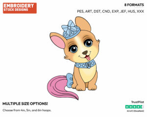 La Grande - Palace Pets - Miscellaneous Designs - Disney Embroidery Design in 3 sizes & 8 formats