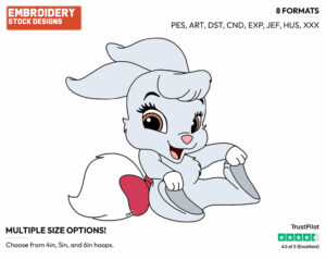 Berry - Palace Pets - Miscellaneous Designs - Disney Embroidery Design in 3 sizes & 8 formats