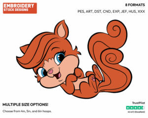 Cute Treasure - Palace Pets - Miscellaneous Designs - Disney Embroidery Design in 3 sizes & 8 formats