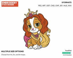 Teacup - Palace Pets - Miscellaneous Designs - Disney Embroidery Design in 3 sizes & 8 formats