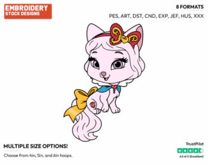 Snow White's Honeycake - Palace Pets - Miscellaneous Designs - Disney Embroidery Design in 3 sizes & 8 formats